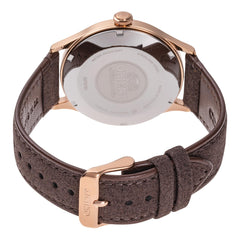 Orient 'Bambino Version 4' Japanese Automatic/Hand Winding Stainless Steel and Leather Dress Watch - Marrone
