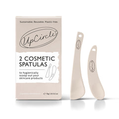 UpCircle Cosmetic Spatulas - Keep Skincare Products Clean + Water-Free - Sanitary, Safe, Plastic-Free Washable + Reusable - 2 Pieces