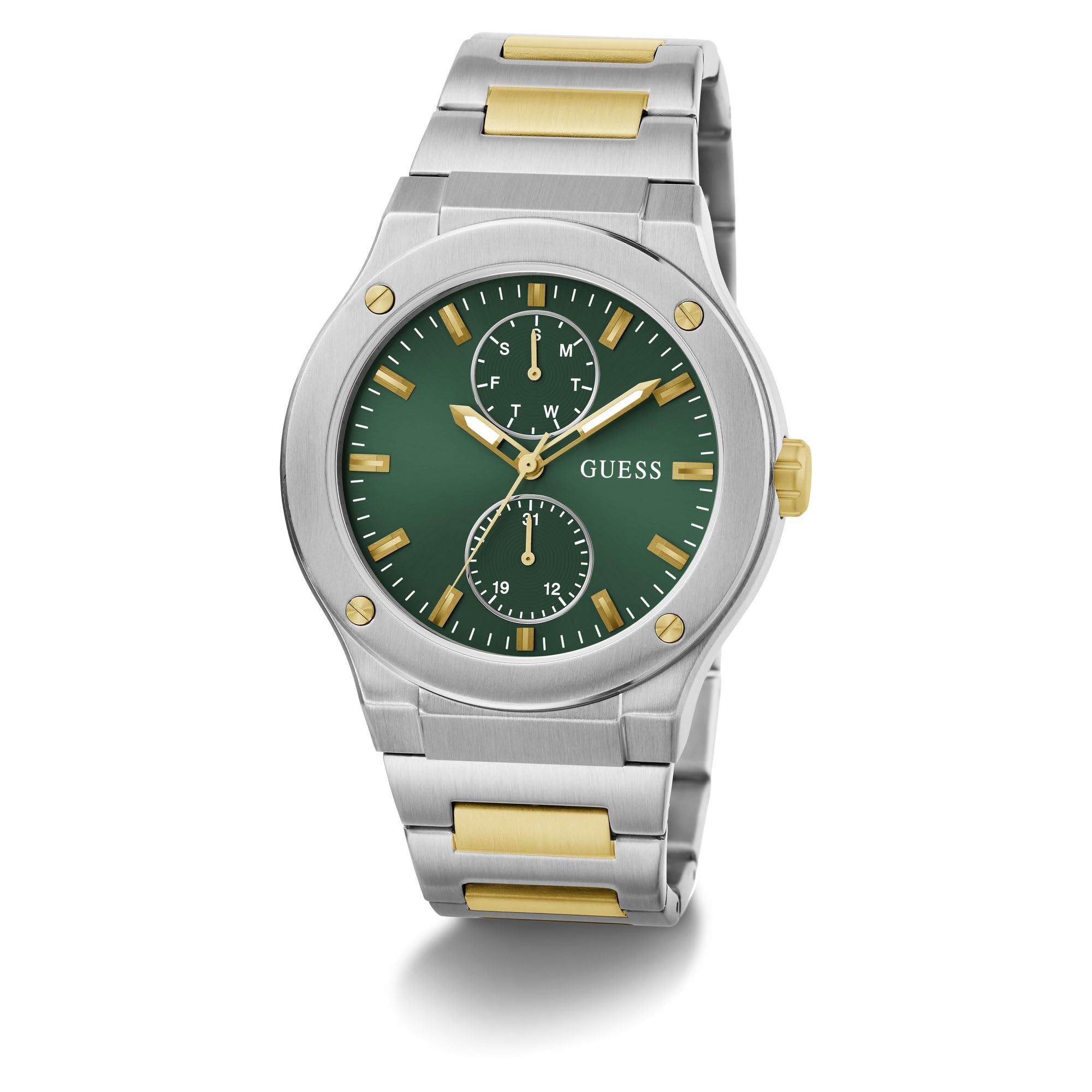 GUESS BR SLV CS/SUN GREEN MF DL/BR SLV & GLD BRCT