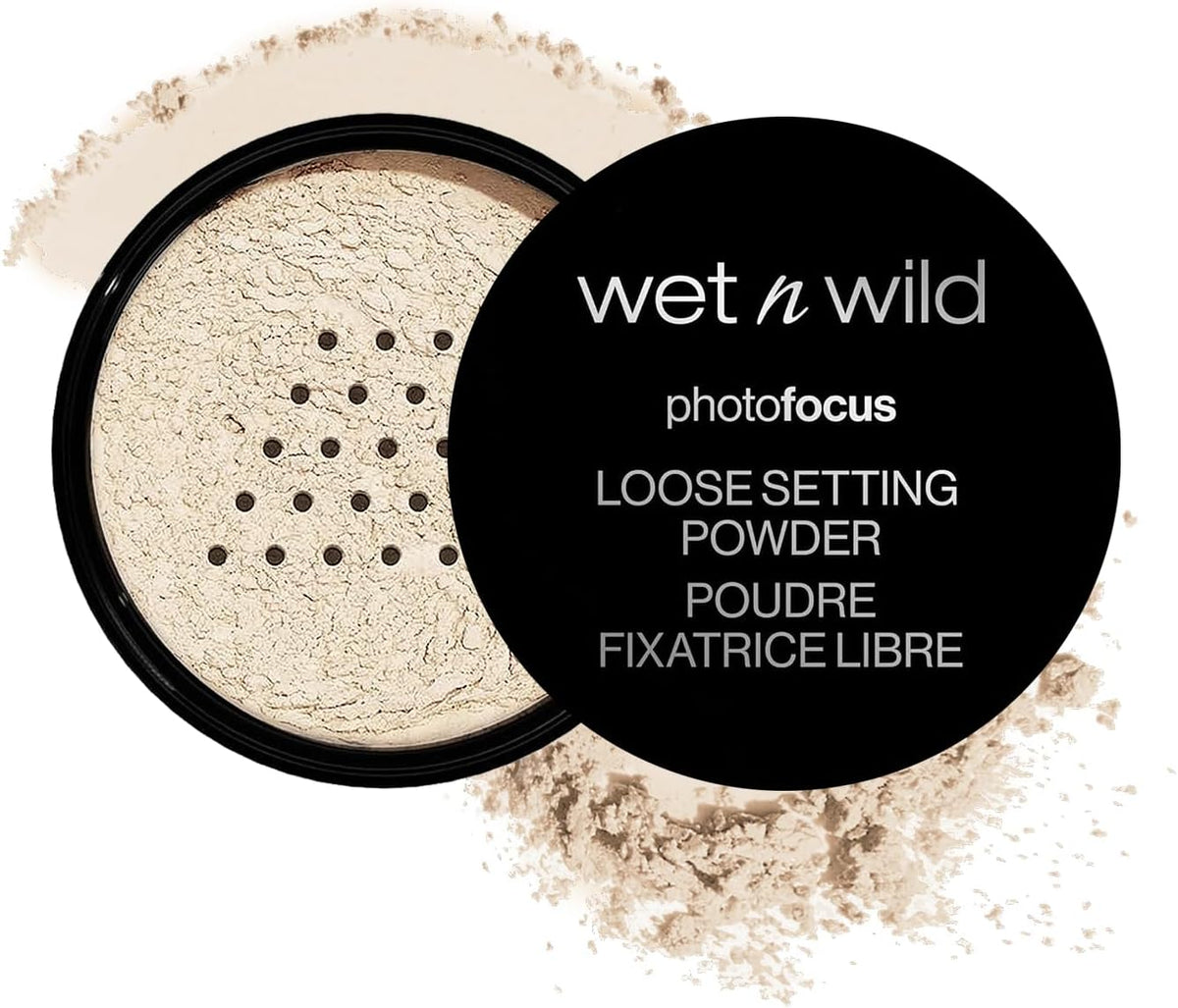Wet n Wild Loose Setting Powder By Photo Focus Loose Finishing Powder Off-White Translucent