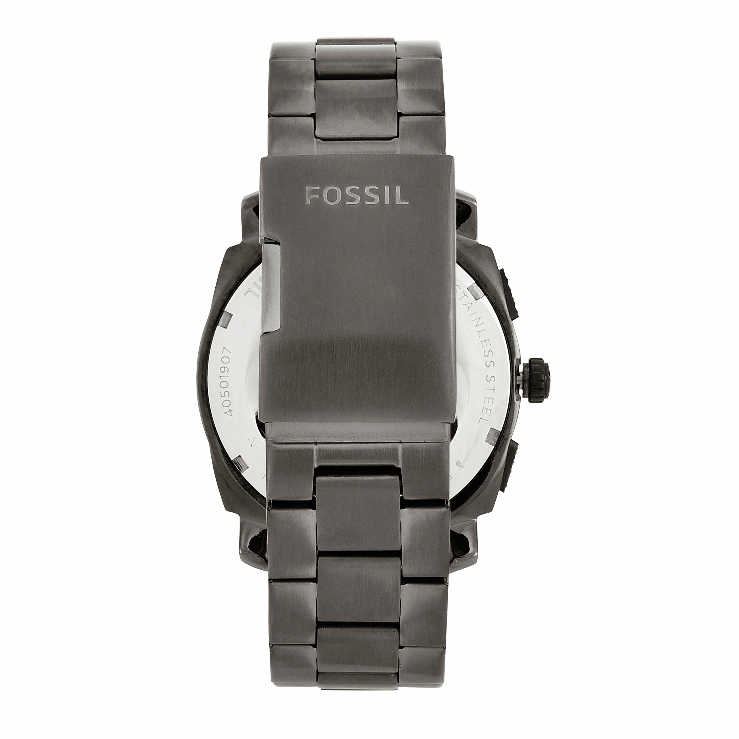 Fossil Men's Watch, 45 mm Case, Chronograph Quartz Movement, Stainless Steel Band