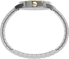 Timex Men's Easy Reader 38mm Perfect Fit Watch – Two-Tone Case White Dial with Two-Tone Expansion - Two-ToneBand