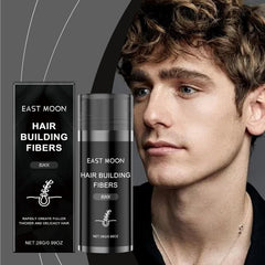 Keratin Hair Building Fibers, Black Hair Powder for Thinning Hair, Salon-Grade Thickening Fibers for Women & Men, Natural-Looking Coverage