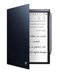 iFLYTEK Protective Folio Case for AINOTE Air2 8.2" E-Ink Note-Taking Tablet – Premium PU Leather Slim Lightweight Cover with Pen Holder, Water & Dust Resistant, Blue