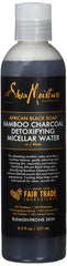Shea Moisture African Black Soap Bamboo Charcoal Detoxifying Micellar Water, 8.5 Ounce