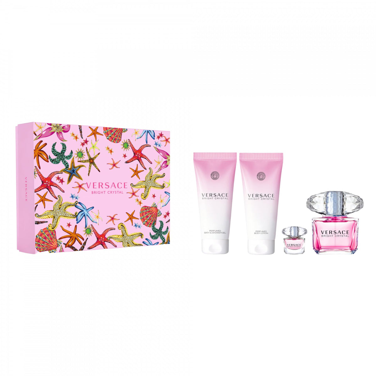 Versace Bright Crystal Eau De Toilette, 90 ml Gift Set