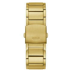 GUESS 48mm Multifunction Skeletonized Watch, Gold-Tone/Black, Quartz Watch