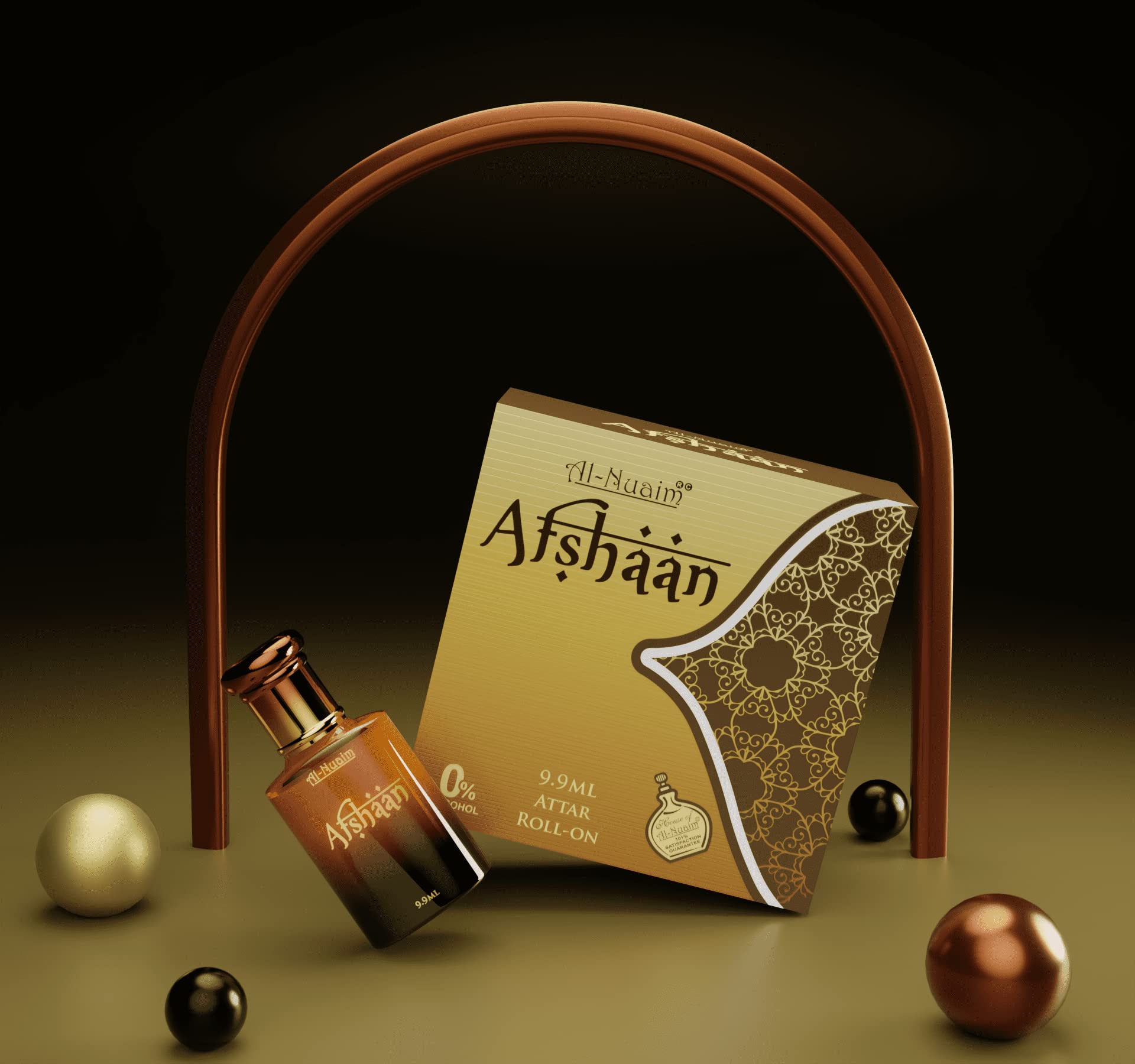 Al-Nuaim Ameer Series |Afshan |Alcohol Free |Attar Roll On |Luxury Scent with Long Lasting Fragrance For Men & Women |9.9ml