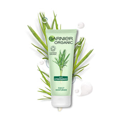 Garnier Organic Lemongrass Daily Face Moisturiser, Refreshing And Hydrating Day Cream Combination And Normal Skin 50 Ml