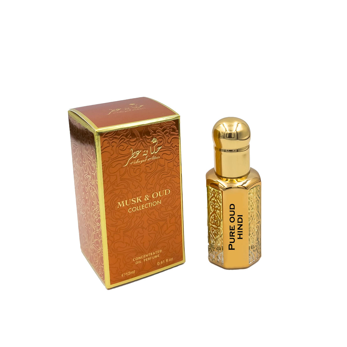 PURE OUD HINDI 12 ML CONCENTRATED OIL PERFUME | MUSK & OUD COLLECTION
