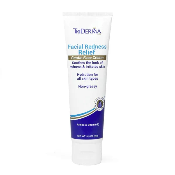 TriDerma Facial Redness Relief Gentle Face Cream - 3.3 Ounces