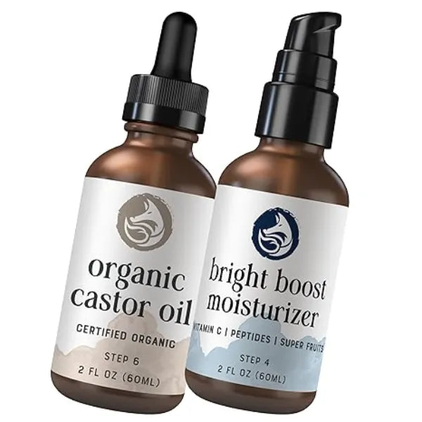 Foxbrim Naturals Hydration Duo Castor Oil & Bright Boost Moisturizer