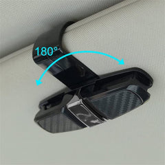SKY-TOUCH Sun Glasses Holder Clip Hanger for Car Sun Visor, Mount Ticket Card Clip Sun Glasses and Eye Glasses, Double-End Clip Holder for your Car, 180° Rotational Glasses Holder