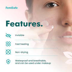 FemiSafe Acne Pimple Patch | 72 Invisible & Waterproof | Enriched with Salicylic Acid & Hydrocolloid | Spot Acne Patches for Unisex| Reduces pus overnight | Heal acne scars in 5-7 days |Sizes 8-12 mm