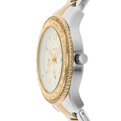 Fossil Women's Stella Sport Quartz Stainless Steel Multifunction Watch, Color: Gold/Silver (Model: ES5107)