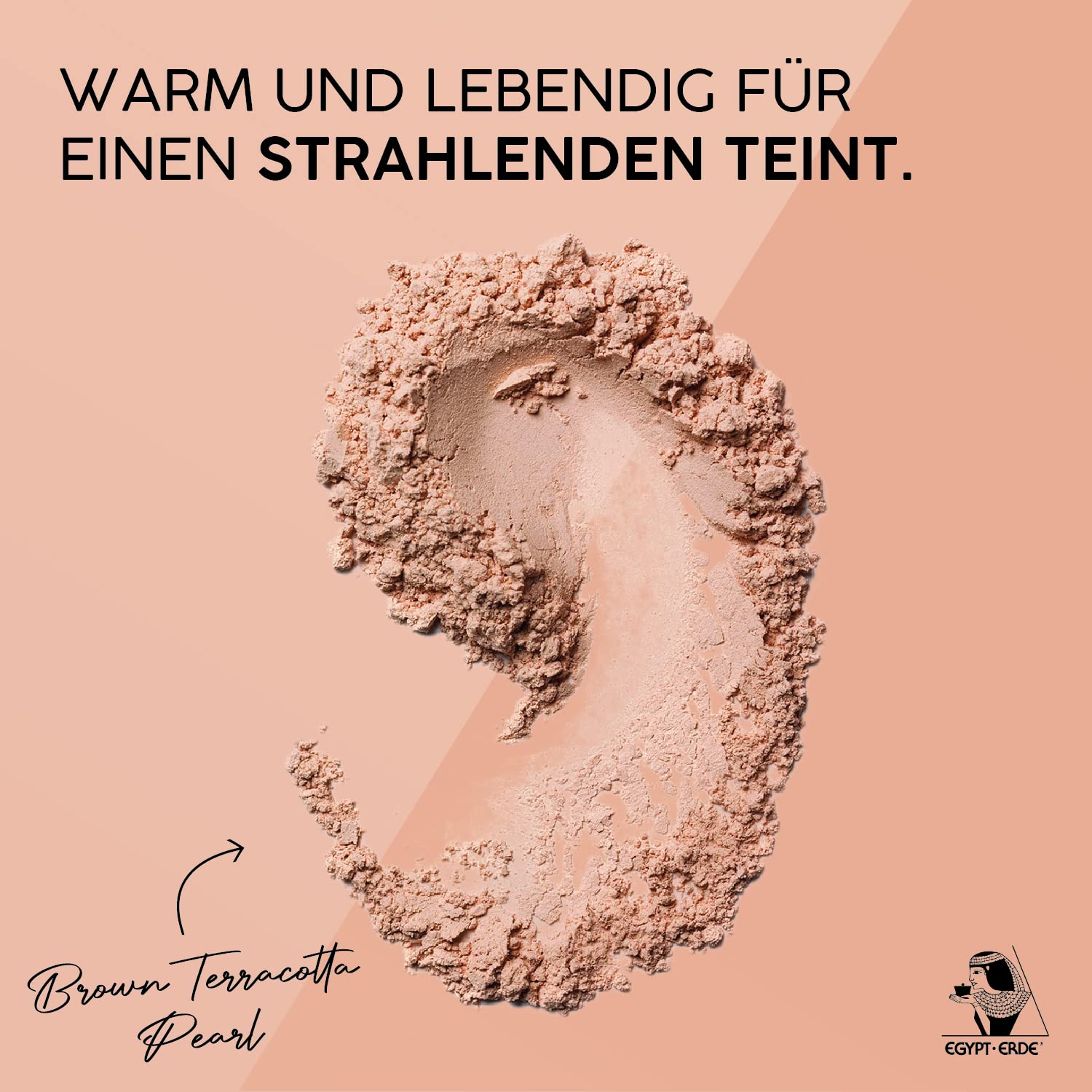Cutifem Egypt Earth Compact Powder No. 2 Brown Terracotta Pearl - Nourishing Vegan Makeup Face Powder - 11 g