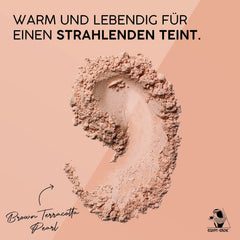 Cutifem Egypt Earth Compact Powder No. 2 Brown Terracotta Pearl - Nourishing Vegan Makeup Face Powder - 11 g