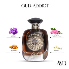 ARO FAC Dhamma Oud Addict EDP 100ml - Arabian Fragrance Perfume for Men