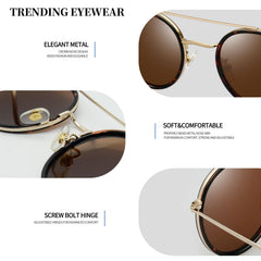 Joopin Polarized Semi Rimless Sunglasses Men Women, Classic Half Frame Sun Glasses UV400 Protection