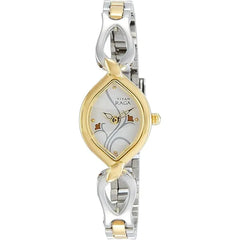 Titan Metal Analog White Dial Women Watch -Nm2455Bm01 / Nl2455Bm01/Np2455Bm01, Bandcolor-Silver