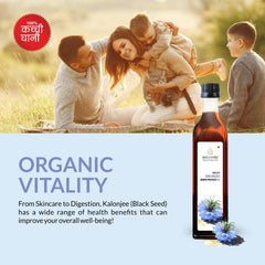 Milliare Natural Kalonji (Black Seed) Wood Pressed Oil - 100% Pure Best for Body, Skin & Hair | Natural Kalonji (Black Seed) | Organic Essential Oil | 250 ml