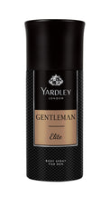 Yardley Gentleman Elite Body Spray - 150ml | Essence of Sandalwood, Dry Amber & Patchouli | For Fiercely Independent Man