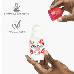 Crystal Essence Deodorant Roll -On Pomegranate 2.25 oz. (3-Pack)