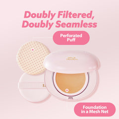 milktouch Cushion Foundation, 24H Flawless Skin, Radiant Shine, No Oxidation, Long-Lasting, Non-Creasing, 60% Hydrating Skincare Infused Korean Foundation, Valentines Gifts (24N Sand Beige)