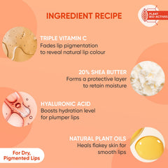 Dot & Key Lip Plumping Mask With Vitamin C + E For Naturally Glowing Lips, Fades Lip Pigmentation, Smoothes Flaky & Dry Lips, Lip Mask For Soft, Smooth & Plump Lips (Blood Orange & Nectarine) 15ml
