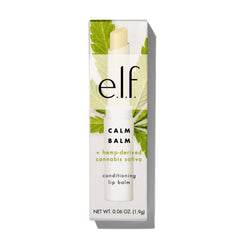 e.l.f. Calm Balm, Hydrates & Nourishes Lips, Infused with Hemp-Derived Sativa, 0.07 Oz (1.9g), (Pack of 1)