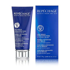 Repechage One Minute Exfoliating Face Mask Gentle Facial Exfoliant for Normal to Oily Skin with Lactic Acid & Rice Bran Wax Helps Clear Pores, Refines Skin Texture & Excess Oil, 2.5 oz"