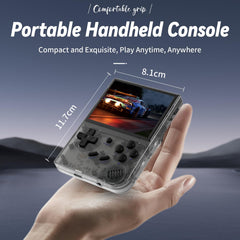 Voacle RG35XX 2024 New Version Retro Handheld Game Console , Linux System 3.5 Inch IPS Screen Built-in 64G TF Card 5515 Classic Games Support HDMI TV Output (Black)