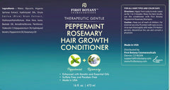 First Botany Peppermint Rosemary Hair Regrowth and Anti Hair Loss Shampoo and Conditioner Set - Daily Hydrating, Detoxifying, Volumizing Shampoo and Fights Dandruff For Men and Women 473ml x 2