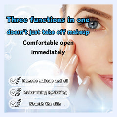 50Pcs Make Up Wipes, Disposable Hyaluronic acidEssence Makeup Remover Wet Wipes, 100% Plant-Based, Bio-Degradable, Gentle on Dry Skin, Leaves Face Fresh & Clean