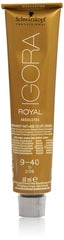 Schwarzkopf Igora Absolutes Permamnent Hair Colour Number 9-40 Extra Light Blonde Beige, 60 ml
