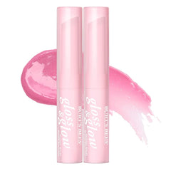 Burt's Bees Gloss and Glow Glossy Balm, 100% Natural Origin, Winning in Pink, 1 Tube, Pack of 2
