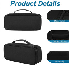 STAYOUNG Portable Electronic Accessories Bag - Cable Organizer, Travel Gadget Organizer, Compatible with Charger USB Cable SD Memory Card Headset Flash Drive Hard Drive (Black)
