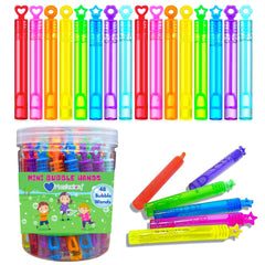 Mumfactory® Bubble For Kids Toy | Birthday Party Decoration | Kids Birthday Party Favor Set | Pack of 48 Mini Wands