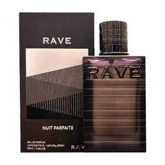 Lattafa Rave Nuit Parfaite Eau de Parfum Spray, Long-Lasting Fragrance for Unisex, Spicy, Citrus, Floral, Amber - 3.4 Ounce / 100 ml