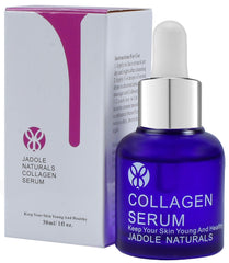 Jadole Naturals Collagen Serum 30ml for Wrinkles, Dark spots & Fine Lines | Keep your Skin Young and Healthy 1fl.oz