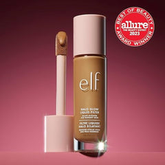 e.l.f. Halo Glow Liquid Filter, Complexion Booster for a Radiant, Soft Focused Look, with Hyaluronic Acid, Vegan & Cruelty Free, 3.5 Medium, 31.5 ml