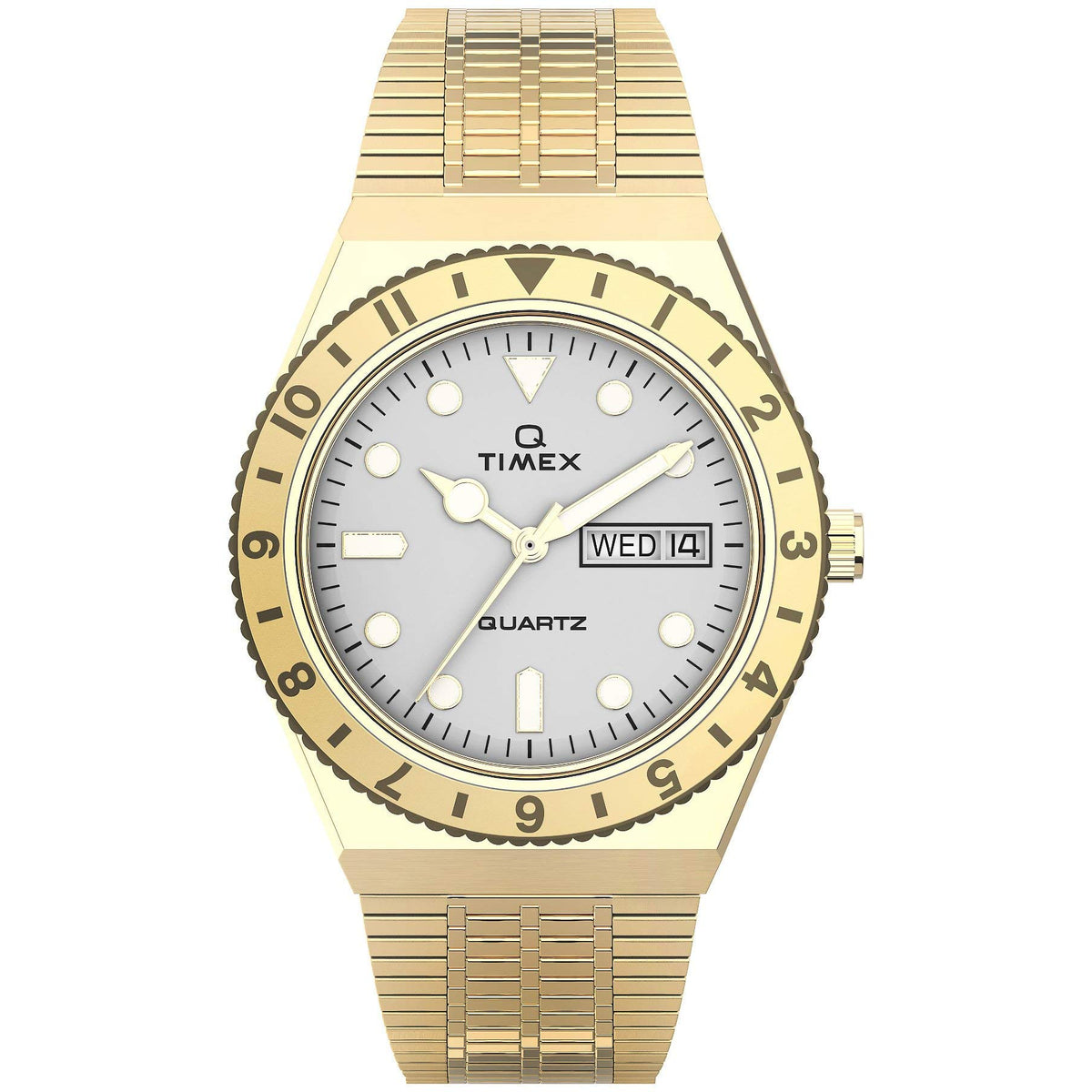 Timex Women's Analogue Watch with a Stainless Steel Bracelet Q Reissue - Gold