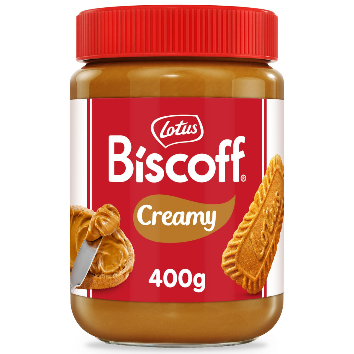 Lotus Biscoff -  Creamy Biscoff spread, Sweet Spread - Smooth- 400g - Pack of 1