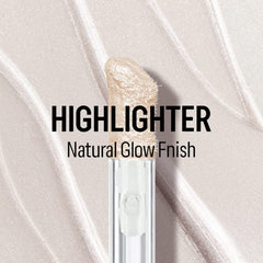 Parlberd 2 Colors Liquid Blush and Highlighter, Natural Matte Face Blush, Multi-Use Contour Highlighter Stick Makeup for Face & Body, Silky Creamy, Lightweight Blendable
