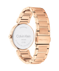 Calvin Klein Analogue Quartz Watch for Women Sensation Collection with Stainless Steel or Leather Bracelets - Rose Gold