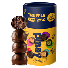 Plaay Chocolate Truffle Mix 150g – Assorted Flavors: Dark Chocolate, Almond, Pistachio, Cashew Caramel & Peanut Butter – Gluten-Free, No Refined Sugar, Clean Ingredients, Guilt-Free Indulgence