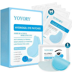 YOYORY Under Eye Patches Masks - for Dark Circles, Puffy Eyes, Wrinkles, Eye Bags, Fine Lines, Treatment with Hyaluronic Acid and Collagen, Hydrating and Moisturizing (30 Pcs)