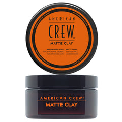 American Crew Matte Clay with Medium Hold, Shape & Hold, Nourishing, Easy to Wash Off, Matte Finish - 85 g