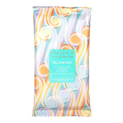 Pacifica Makeup Remover Face Wipes - Disposable Daily Face Cleansing Towelettes Wipes -Biodegradable & Eco-Friendly - Organic- Clean Beauty Vegan & Cruelty-Free Dermatologist Tested