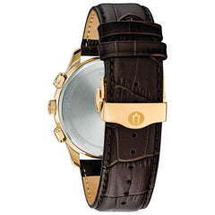 Bulova Men's Wilton - 97B169 - Brown Strap/ Gold Tone